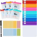 MARFOREVER 25 Pcs Pill Puch Μικρές Τσάντες Χάπια Επαναχρησιμοποιήσιμη Ιατρική Organizer Travel Pill Θήκη Αποθήκευση Χάπια με Slide Κλείδωμα 14 PCs Πλαστικές Τσάντες Ιατρικής 10 Pcs Φύλλα Ετικέτες και ένα Marker