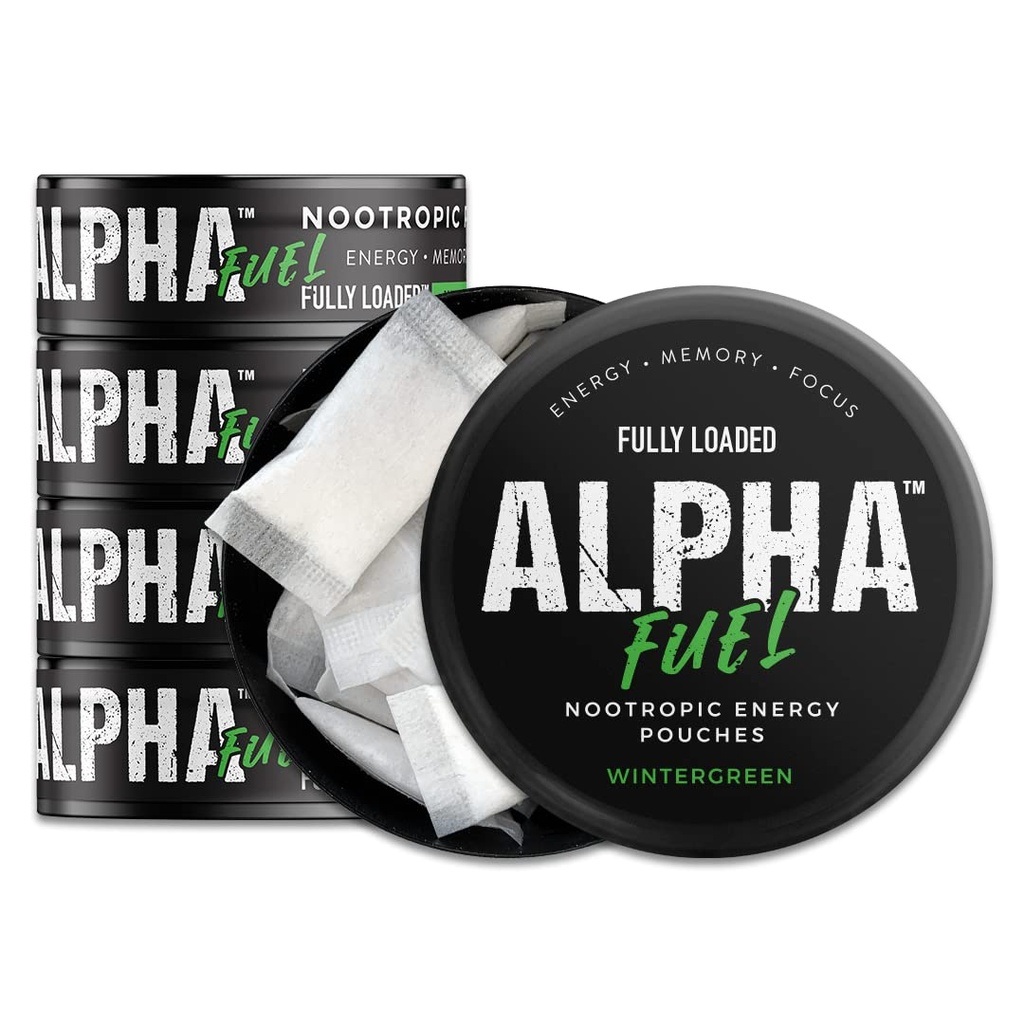 Πλήρως φορτωμένα ΑΦΣ Nootropic Pouches (Χειμερινά Καύσιμα) - Nootropic Energy Pouchs με καφεΐνη, Alpha GPC, Τυροζίνη, Ταουρίνη, Γκουαρανά και More