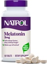Natrol Melatonin 3 mg, Restful Sleep için Diyet Supplement, Yetişkinler için Uyku Tamamları, 120 Melatonin Tabletleri, 120 Gün Supply