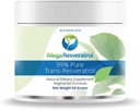 Mega Resveratrol Toz, Farm Grade,% 99 Pure Micronized Trans-Resveratrol, 60 Grams Toz, Saf Onaylandı. Excipients Free.