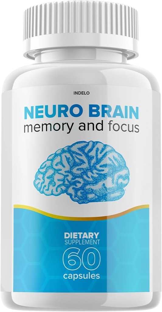 Neuro Brain and Focus Supplement, Neuro Brain Memory Focus και Γνωστική Υποστήριξη, Neuro Brain Pills Nootropic, NeuroBrain to Boost Memory, Neuro Brain Vitamin Reviews (60 Κάψουλες)