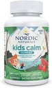 Nordic Naturals Kids Calm Gummies - Strawberry Watermelon - 60 Gummies - Magnezyum L-Theanine Supplement - Çocuklar için Calming - Rahatlama Desteği - 60'a kadar