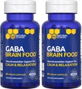 GABA Brain Food - GABA Supplement with L-Citrulline & Grape Tohumksiyonu - Destekler Calm & Relaxation - Nighttime Sleep Aid - Gamma Plülbutyric Acid - 120 L-Citrulline Capsules