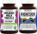 Farm Haven Milk Butle Capsules & Magnezyum Glycinate & Malate Complex w /Vitamin D3