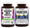 Farm Haven Milk Butle Capsules & Magnezyum Glycinate & Malate Complex w /Vitamin D3