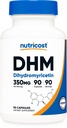 Κάψουλες Nutricost Διυδρομυρικετίνης (DHM) (350mg, 90 κάψουλες) - Vegan, μη ΓΤΟ, 90 Σερβιέτες