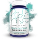 Nootropics Depot Boron Glycinate Capsules | 50 mg | Teslimat 6 mg Elemental Boron | testosteron, Inflammation, Immune, & Cognitive Support | 120