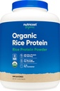 Nutricost Organic Rice Protein Toz (5 LB) - Gluten-Free, GMO-Free (From Brown Rice)