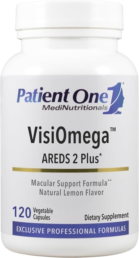 Hasta One VisiOmega | Destekler Göz Sağlığı * | AREDS 2 Vitamin, Mineral ve Antioksi Supplement Plus Omega 3 Fish Oil and More | 120 Capsules