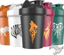 Protein Mixes için JEELA SPORTS 5 PACK Protein Shaker Şişeler -20 OZ- Dishwasher Safe Shaker Cups for Protein Shaker Şişe için Shaker Cup