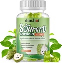 Soursop Gummies 2000MG, Soursop Leaf & Fruit Extract for Yetişkinler, Soursop Fruits w/Vitaminc C for Immune Support, Antioksi and Digestive Aid, Vegan, 60 Counts
