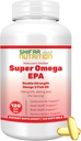 SHIFAA Helal Fish Oil Softgels 120 Ct, Double Strength - Halal Omega 3 Fish Oil Supplements. Vahşi Caught, Non-GMO & Purified
