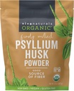Viva Naturals Organic Psyllium Husk Powder, 24 oz – Λεπτό έδαφος, χωρίς γεύση, Vegan, Keto, Παλαιό, μη ΓΤΟ φυτά με βάση τα Superfood, Καλή Πηγή Ίνες για Χωρίς Γλουτένη Ψήσιμο, Χυμοί & Smoothies