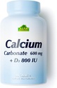 Yiyecek 600 mg + D3 ALFA Vitaminleri tarafından Diyetsel Tamam - Sağlıklı Kemikleri - Sağlıklı Diş - Sağlıklı Kalp - Sağlıklı Sinirli Sistemi - 100 Tablet