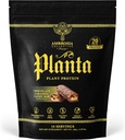 Ambrosia Planta - Premium Plant-Based Protein | Vegan & Keto Friendly | Gurating or Stomach Upset | Gluten & Soy Free | Nodrew Sugar | 14 Servisler | (Candy Bar)