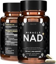 Mucize NAD+ Tamam - Urolithin A, Nicotinamid Riboside NR, NAD, Trans Resveratrol 1150 mg for Men and Women - Anti Aging, Cellular Tamir, NMN Alternative - 3. Parti Test Edildi 60 Capsules