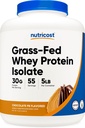 Nutricost Grass-Fed Whey Protein Isolate (Chocolate Peanut Butter, 5LBS) - Non-GMO, Gluten Free