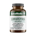 NutraMedix Serrapeptase συμπλήρωμα με πρωτεολυτικά διεγερτικά ένζυμα για γυναίκες & άνδρες - Inulin Prebiotic Fiber για την υγεία των ούρων & κοινή υποστήριξη - Γαλακτοκομικά, σόγια & χωρίς γλουτένη (120 κάψουλες)