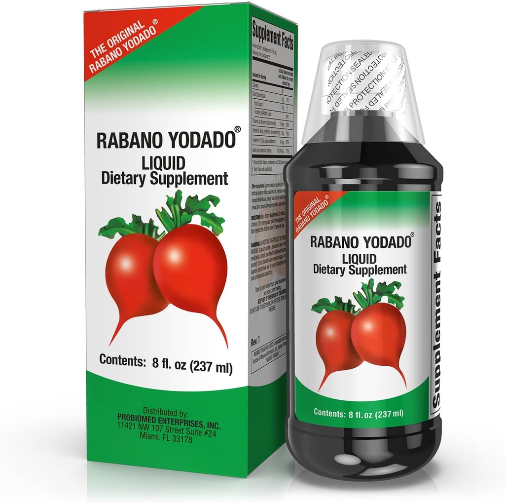 Enhances Your Body Energy, Improves Immunity, Horseradish Extract, 8 FL Oz, Bottle, Red