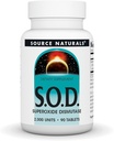 Source Naturals S-O-D, Superoxide Dismutase - Dietary Supplement - 90 Tablets