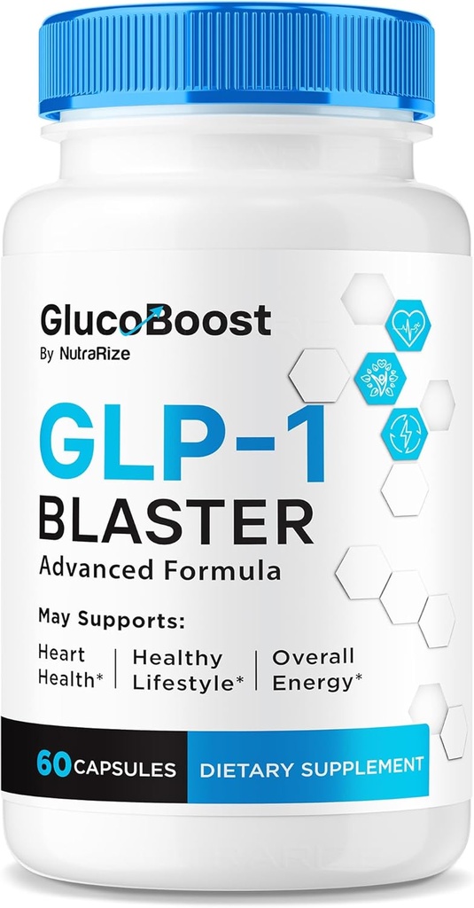 GlucoBoost Capsules, Official GlucoBoost GLP-1 Booster, All Natural Formula to Maintain Stable Healthy Levels, Premium Blood Support Vitamins, Gluco Boost Review (60 Capsules)