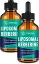 Liposomal Berberine HCL Liquid Drops – Advanced 12in-1 Herbal Formula Ceylon Cinnamon, Bitter Melon, Green Tea & More – 4 Fl Oz Oz Oz