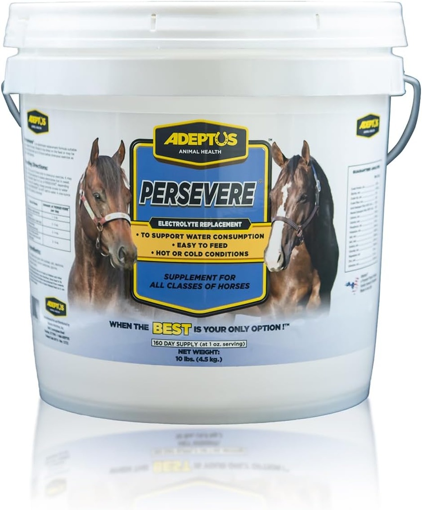 Adeptus Beslenme Atların Tüm Sınıfları için Elektrolyte Supplement, Destekler Hydration, Balanced Formula for Terchange, Prebiyotik Yeast Base, Easy-Feed Toz, 10 Lbs