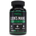 Organik Lions Mane Supplement Capsules 2400 mg - Güçlü Nootropic - Memory, Energy ve Zihinsel Clarity - Vegan Beyin ATM Focus Pills - Gerçek Aslanların Mane Supplement