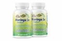Moringa en Capsulas naturales (στα Αγγλικά). Σετ de 2 φλάσκος. Τριπλό accion, extraida de la planta, fruta y semillas. Alto contenido de proteinas, βιταμίνες y μεταλλεύματα