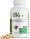 Bronson Γάλα Γαϊδουράγκαθο 1000 MG Silybum Marianum Αντιοξειδωτικό & Ηπατική Υγεία - Μη ΓΤΟ, 300 Κάψουλες