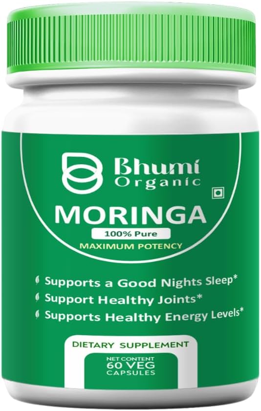 Moringa Toz Capsules - 800 mg of Pure Nutrient-Rich Moringa Toz (60 Veg.CAPS)