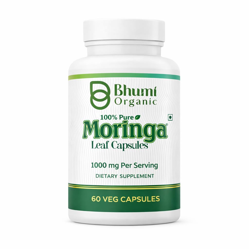 Moringa Toz Capsules - 800 mg of Pure Nutrient-Rich Moringa Toz (60 Veg.CAPS)