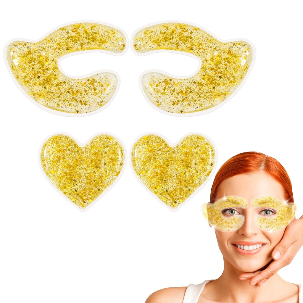 Επαναχρησιμοποιήσιμα Gel Eye Pads - Ψύξη & Θερμαντική Συμπίεση ματιών για τη μείωση της ατονίας, κύκλους, ρυτίδες & ερυθρότητα - ανακούφιση και χαλάρωση του πόνου