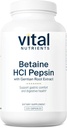 Vital Nutrients Betaine HCL Pepsin with Gentian Root Extract | Digestive Enzyme Formula Protein Digestion ve Nutrient Abxia* | Gluten, Dairy, Soy Free | 225 Capsules