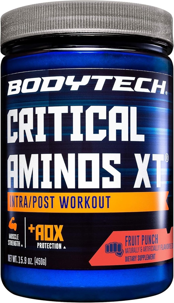 BODYTECH EĞİTİM XT Intra/Post Workout Tozu Lezzetli Meyve Züvori - Optimal Sonuçlar için Kas Kurtarma ve Geliştirilmiş Performansı (15.9 oz / 45 Hizmet)