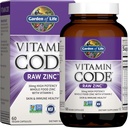Garden of Life Organic Vegan Protein Powder 22g & Zinc Supplements 30mg High Potency for Immune Support