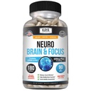 Kaya Naturals - Νευροεγκέφαλος για Μνήμη & Εστίαση - Nootropic Energy Capsule - Nootropic Brain Support Supplement - Εστίαση & Συγκέντρωση & Ακρίβεια Μάθησης - Γνωστική Λειτουργία - 180 Μέτρα