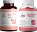 Anne Nutrient (1994): Grass-Fed Beef Liver Capsules ve Cranberry Gummies - Natural, Non-GMO, Gluten-Free Supplements for Your Daily Routine