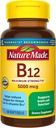 Nature Made Maximum Strength Vitamin B12 5000 mcg, Συμπλήρωμα διατροφής για την υποστήριξη του μεταβολισμού ενέργειας, 60 Softgels, 60 ημέρες προσφοράς