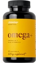 LifeVantage - Omega + - Supplement 3in-1 Omega-3 & 7, Vitamin D ve Beyin için, Cardiovascular, Skin Health ve Immunity - 90 Softgels