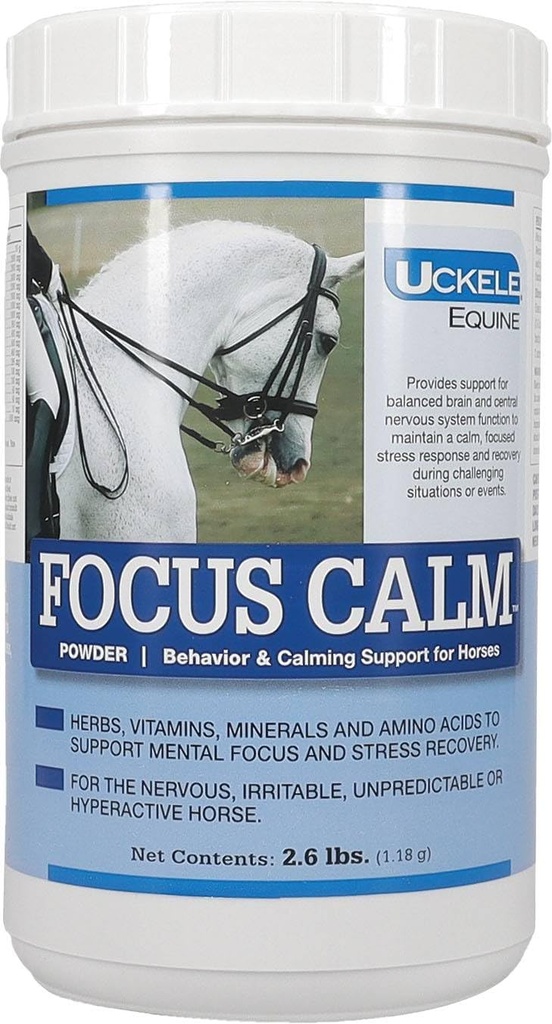 Uckele Focus Calm Horse Supplement - Calm ve Davranış Atı için Tamam - Equine Vitamin & Mineral Supplement - 2.6 pound (lb)