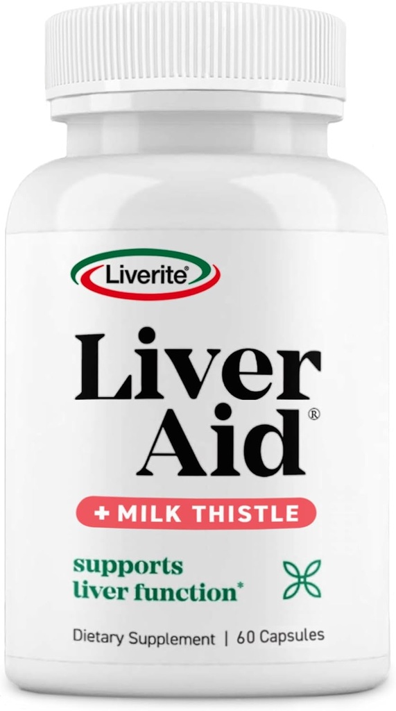 LIVERITE Ηπατικό Βοήθημα με Γαϊδουράγκαθο Γάλατος 60 Κάψουλες, Υποστήριξη ήπατος, Καθαρισμός ήπατος, Φροντίδα ήπατος, Λειτουργία ήπατος, Ενέργεια