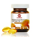 Organik Reishi Mushroom Spore Oil Supplement-USDA Ganoderma Lucidum Extract Capsule-Immune System Natural Energy for Wellness &Liver Support-Vegan, Non-GMO Gluten Free, 30 Veggie Softgels