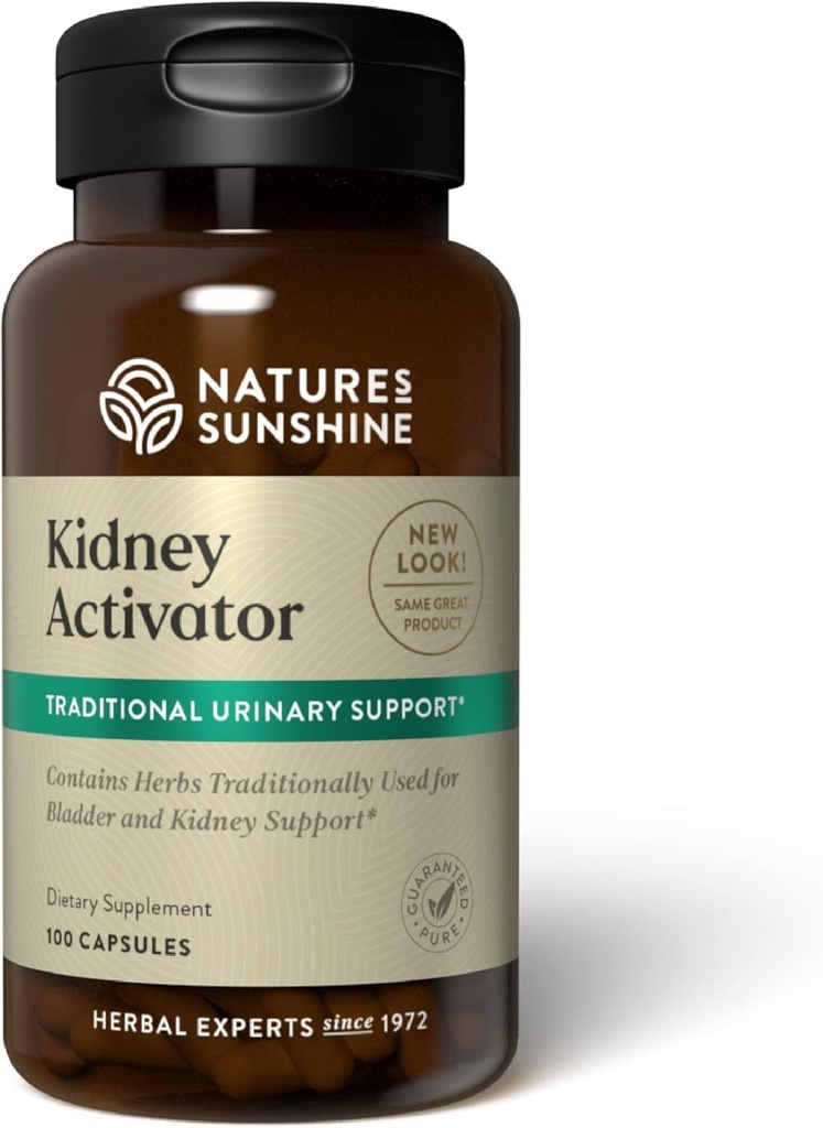 Nature's Sunshine Kidney Activator Capsules, 100 Capsules | Natural Kidney Supplement Contains Herbs to Support and improve Kidney Function and Urine Flow