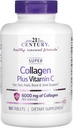 21. Yüzyıl Super Collagen Plus Vitamin C Tabletleri, 180 Kont