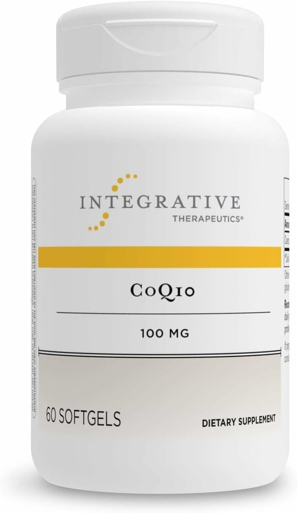 Ολοκληρωτικά Θεραπευτικά CoQ10 (100mg) - Cellular Energy, Heart & Brain Health Supplement for Adults* - 60 Softgels (60 Services)