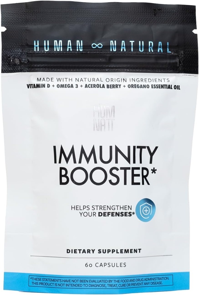 Immunity ATM Vegan Capsules | Vitamin D, Omega-3, Acerola, Kale, Chia Oil, Oregano Oil | Immune Support Supplement | Count 60