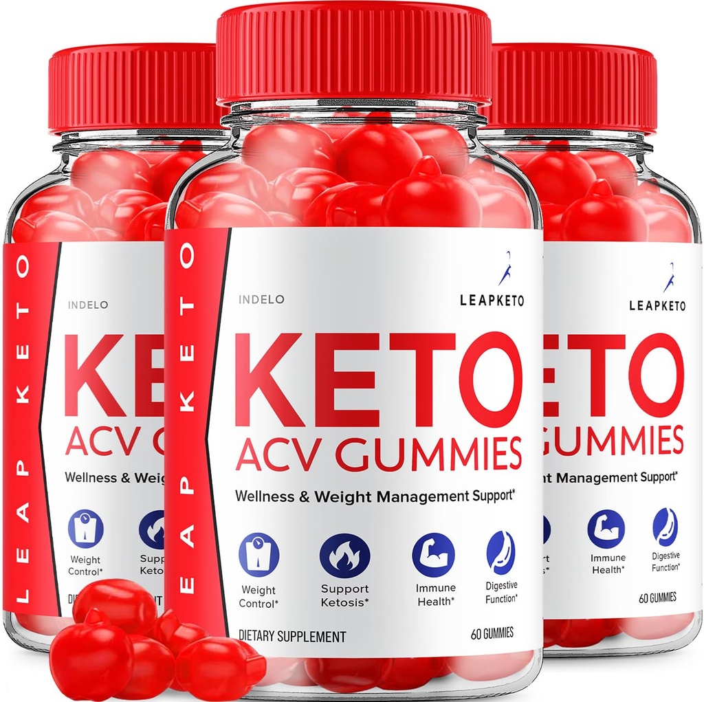 (3 Pack) Leap Keto ACV Gummies - Gelişmiş Formula Leap Keto Plus Kilo Yönetimi ACV Gummies Apple Cider Vinegar Keto Leap ACV Gummies Diyetary Supplement Yorumlar Men Women (180 Gummies)