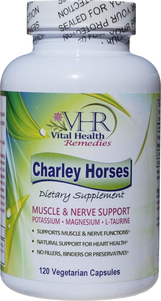 VHR Charley Horses Complete Muscle and Nerve Support Preservative-Free Formula with P properties, Magnezyum and L-Taurine. 120 Vejetaryen Capsules.