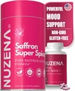Nuzena Saffron Extract Supplements | Arama başına 88.5 mg | Mood Advancedr | Vegan | Non-GMO | Pure Saffron Supplements for Eyes, Memory and Mood Support | Pack of 60 (Serving Boyut: 1 Capsule)